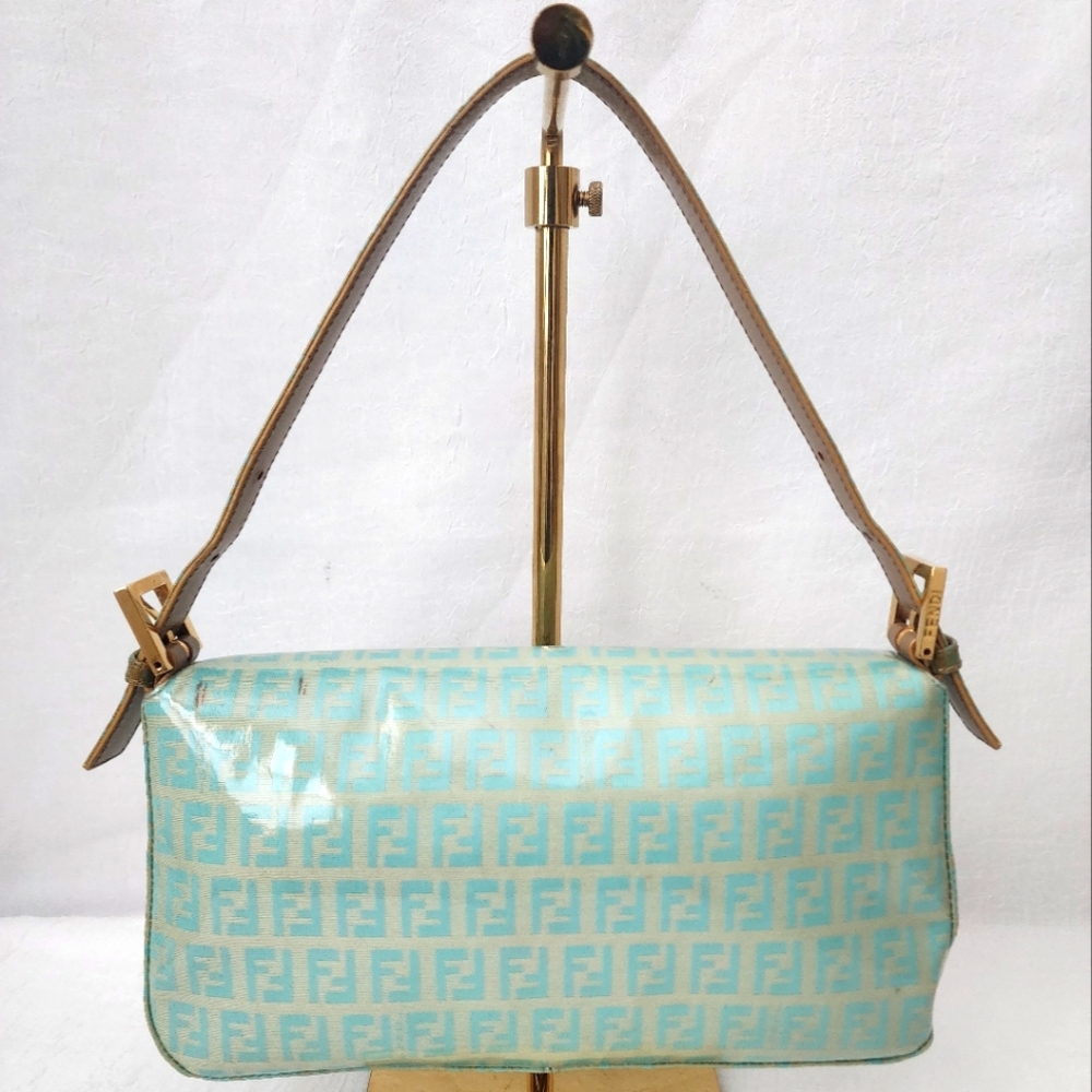 Auth Fendi Zucchini Mama Baguette Shoulder Bag - Picture 2 of 11